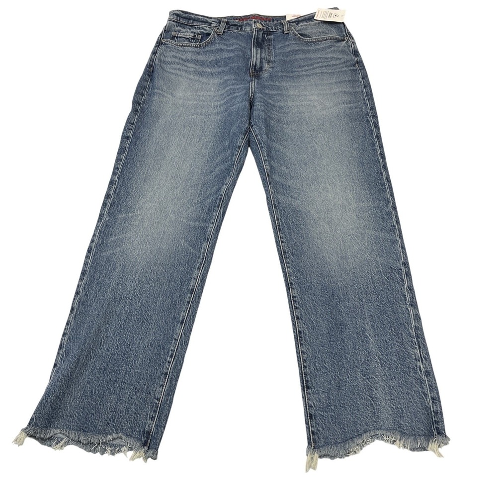 Lucky Brand Jeans 90s Loose High Rise Crop Denim Size 14/32 Baggy Y2K Casual - Picture 5 of 13
